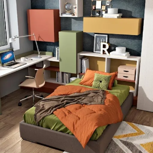 Cameretta 124 con angolo studio di Ferrimobili