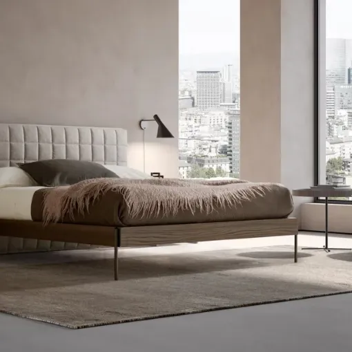 Letto matrimoniale con testiera Rubik di Adok