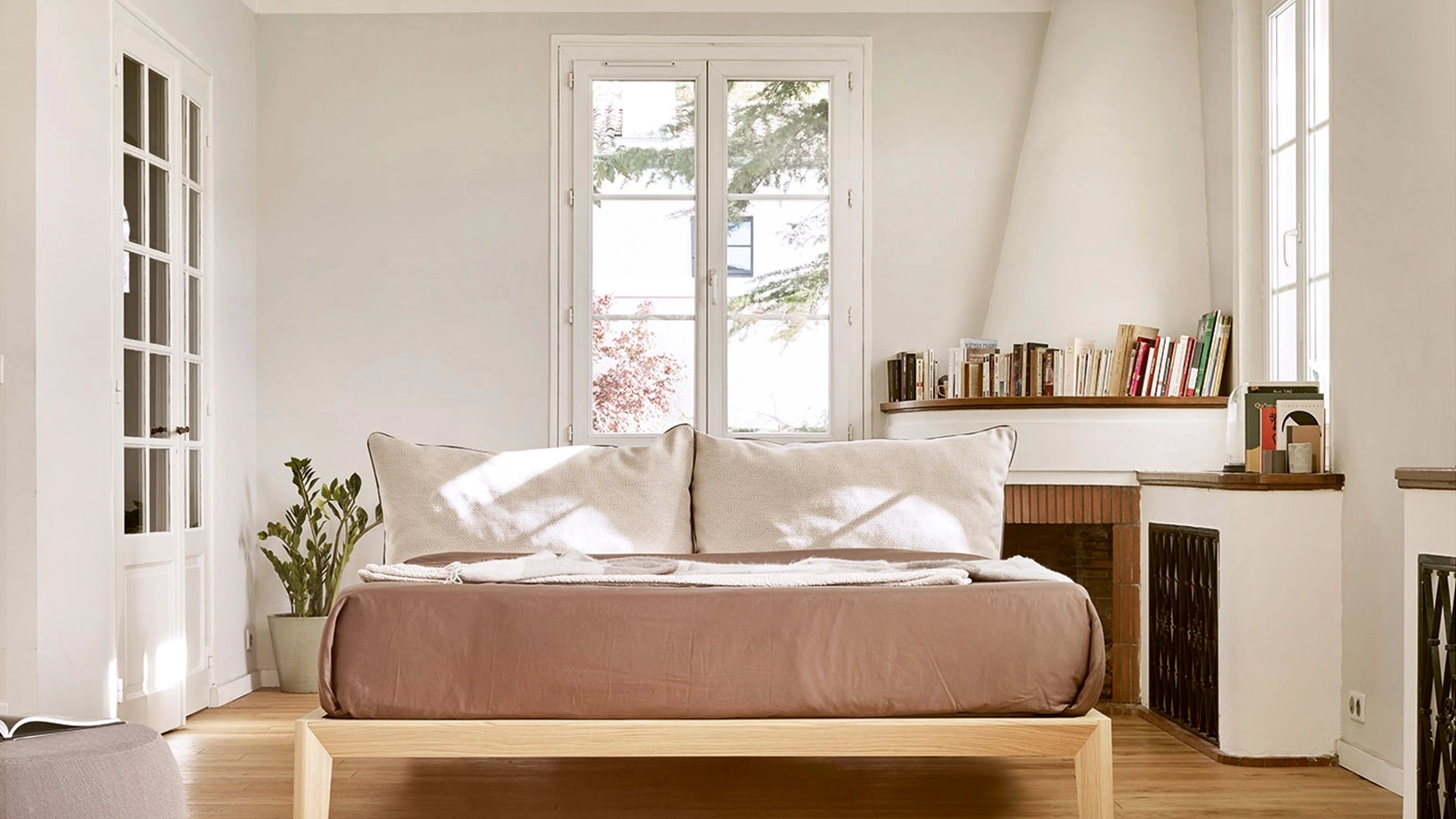 Letto Bora finitura Natural Oak di Treku