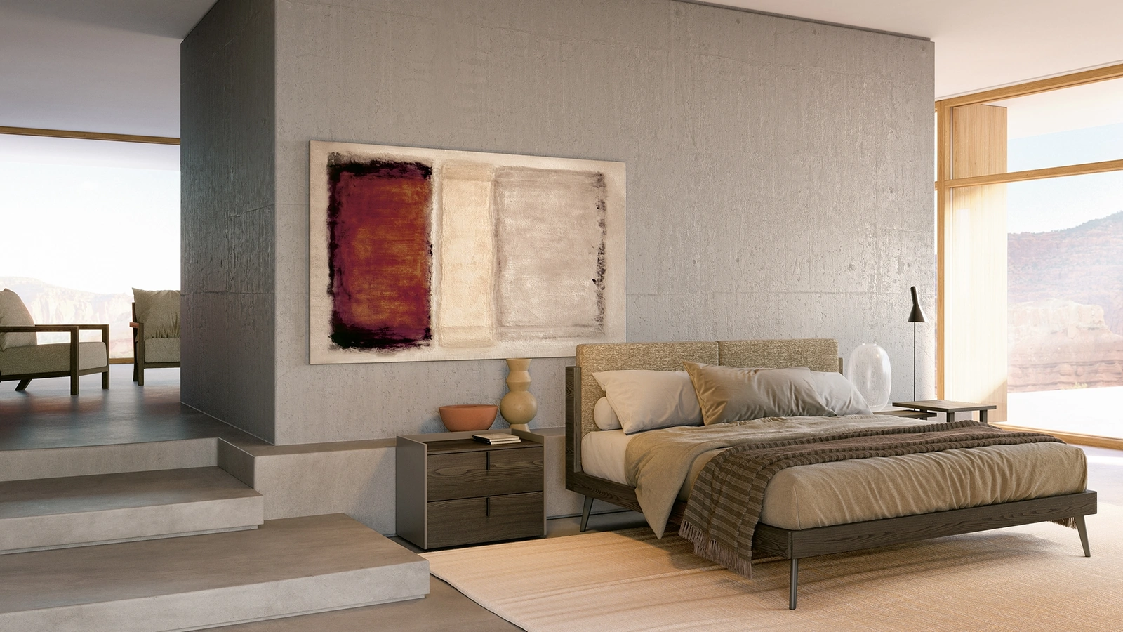 Letto con testiera Charlotte di Fratelli Elli