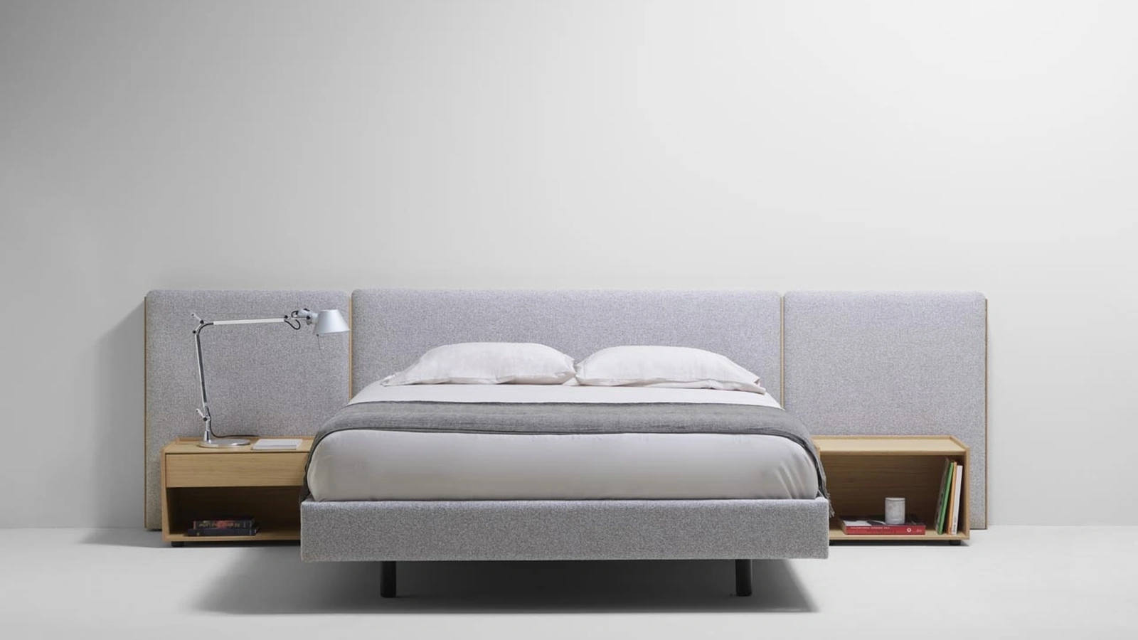 Letto con testiera a pannelli Goa di Treku