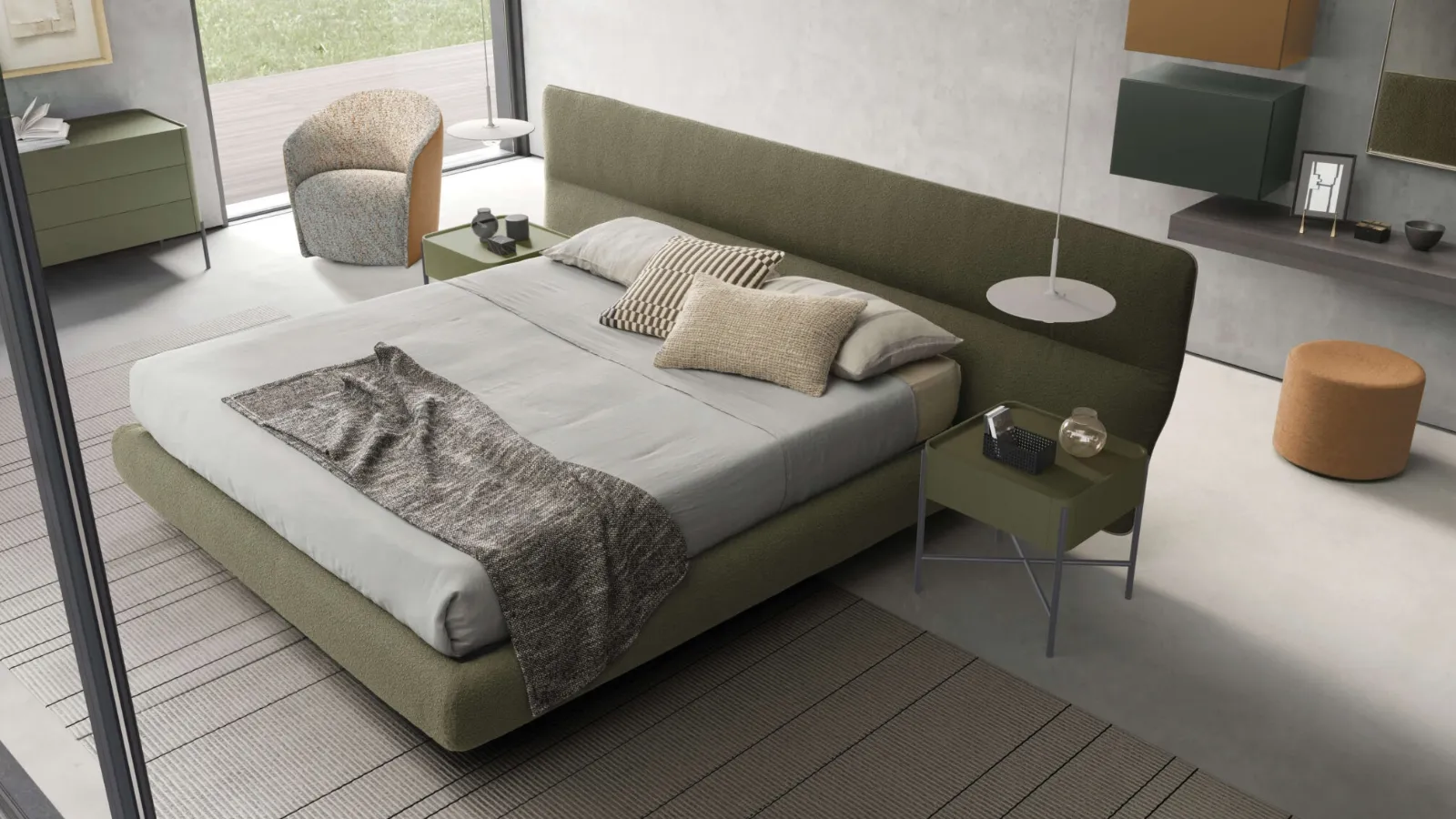 Letto con testiera Dolly Rose di Presotto