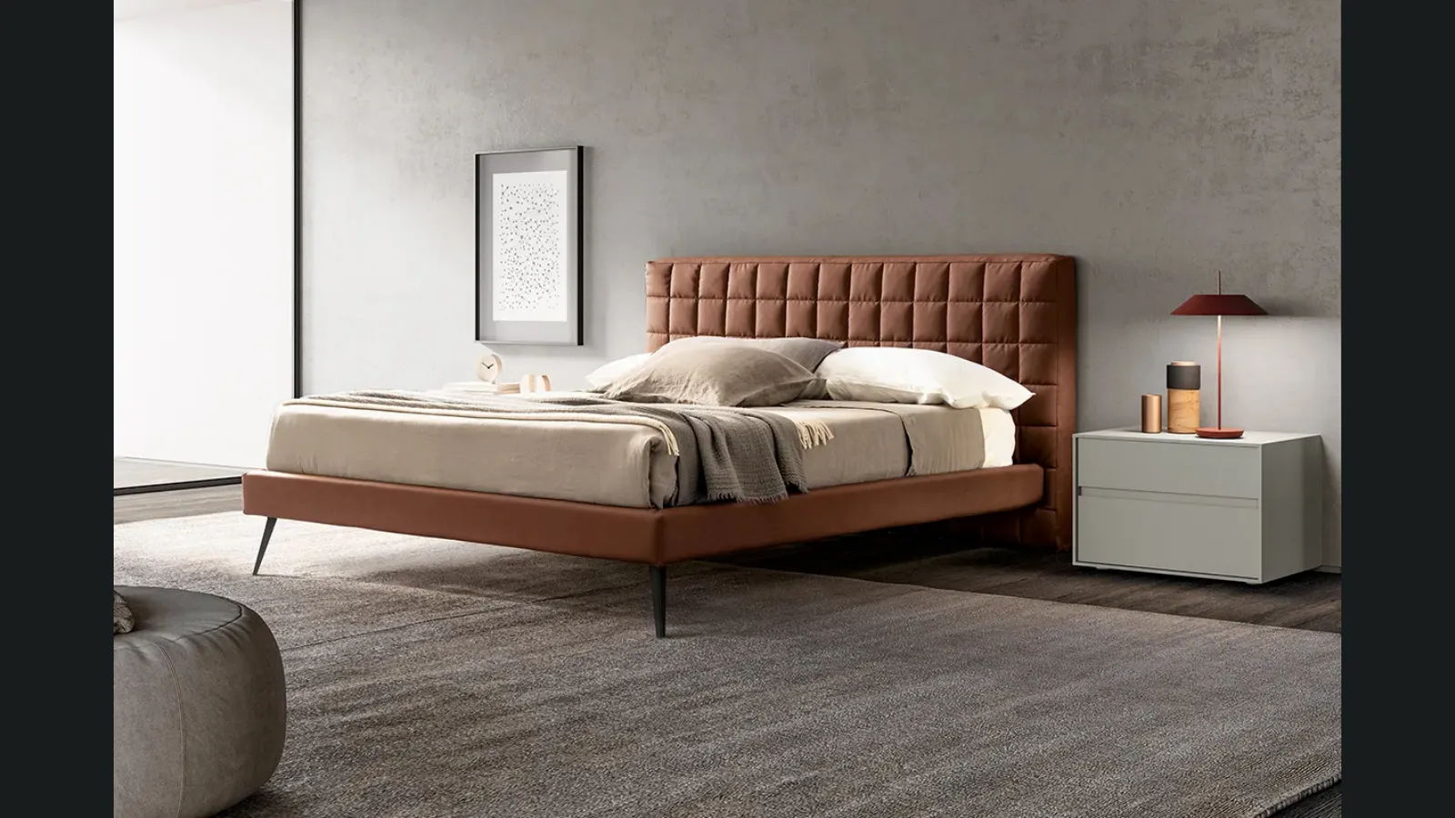 Letto Rubik in Ecopelle di Adok