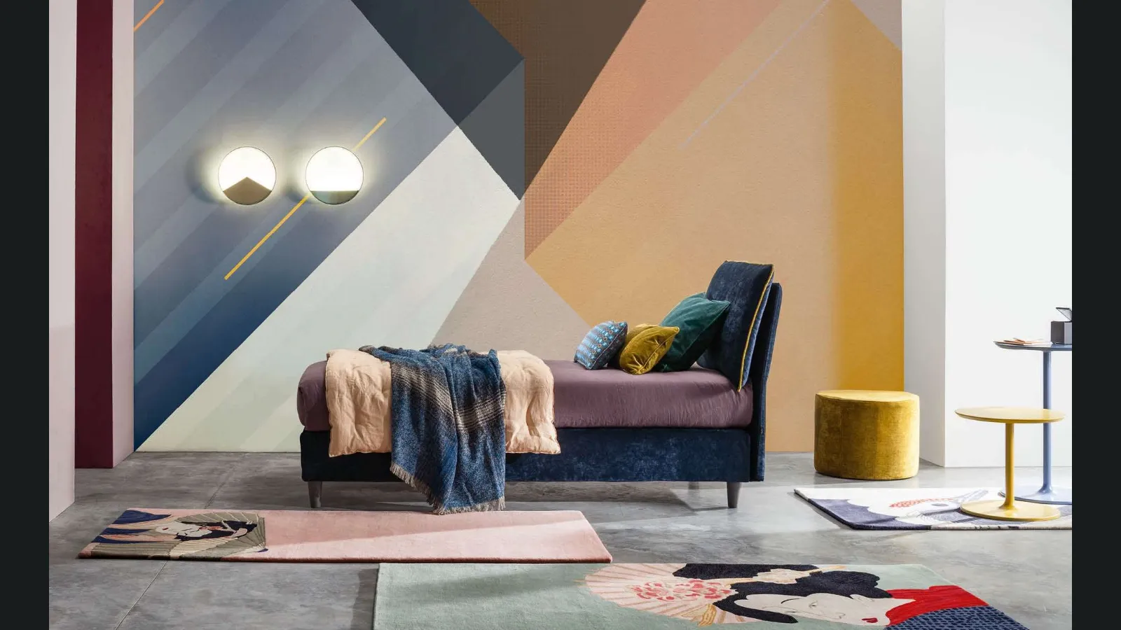 Letto Singolo in tessuto Blanca di Twils