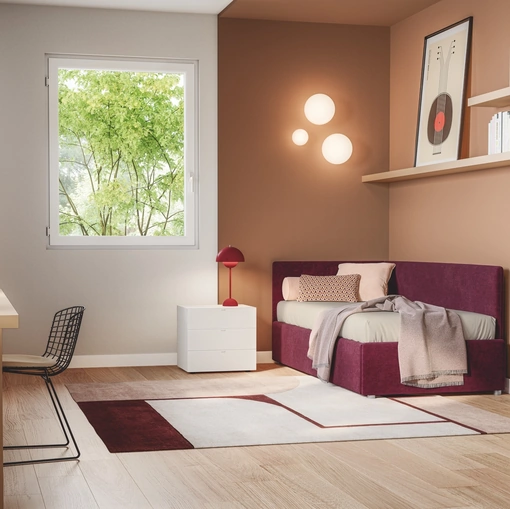 Daybed singolo con letto estraibile Maya di Twils