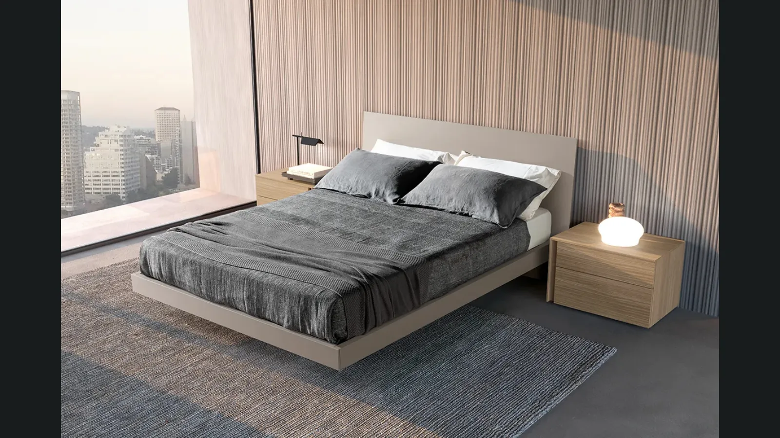 Letto Sirio con contenitore di Adok