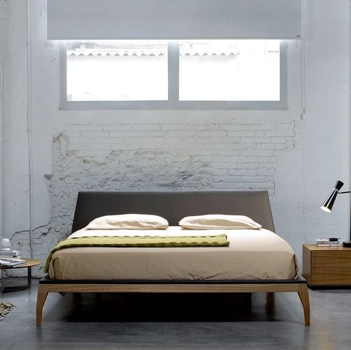 Letto Bel in Walnut and Leather di Treku