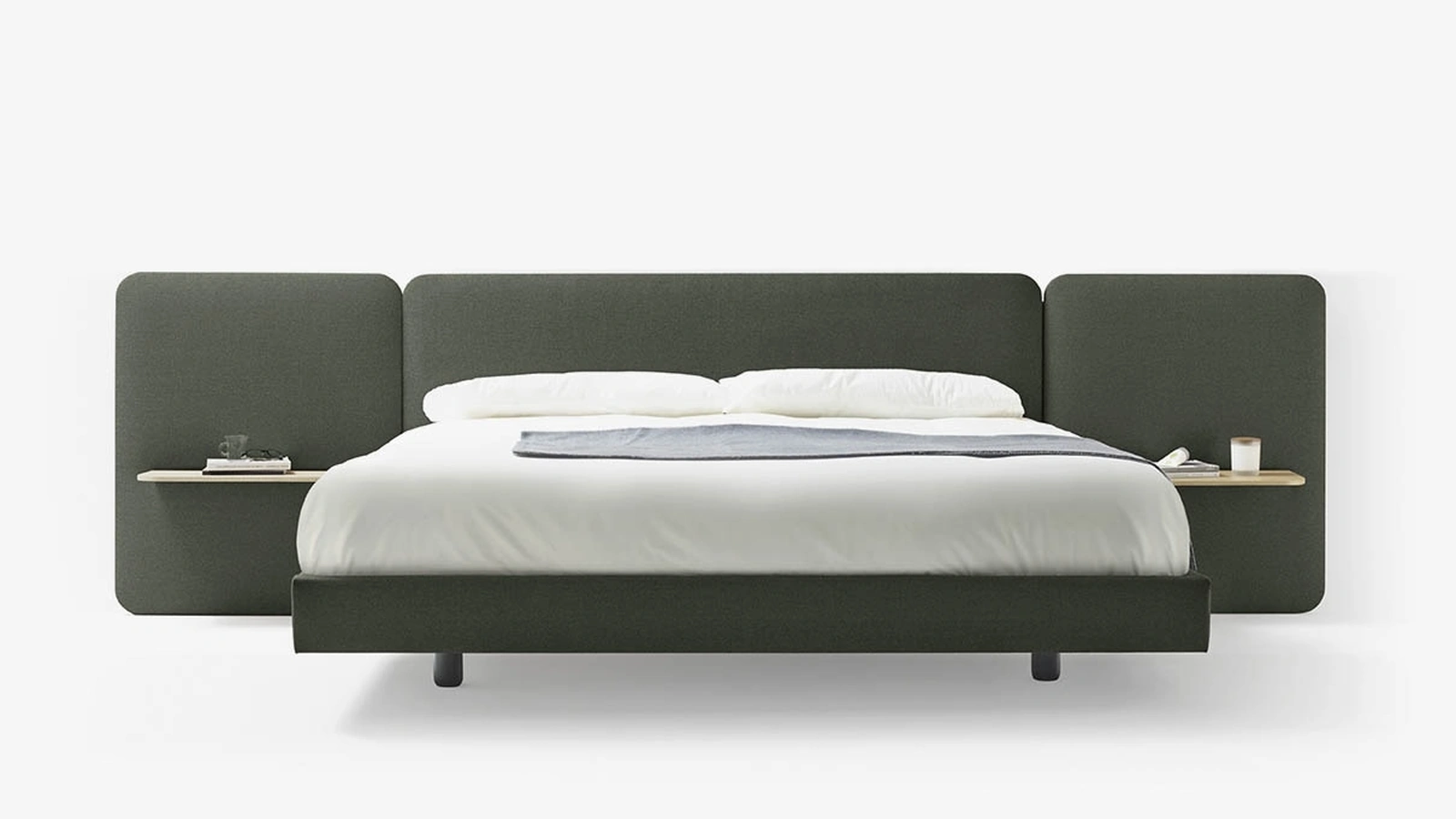 Letto con testiera Lota Bed Panel 3 di Treku