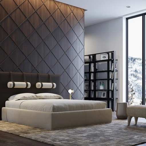 Letto in tessuto Tube di Vibieffe