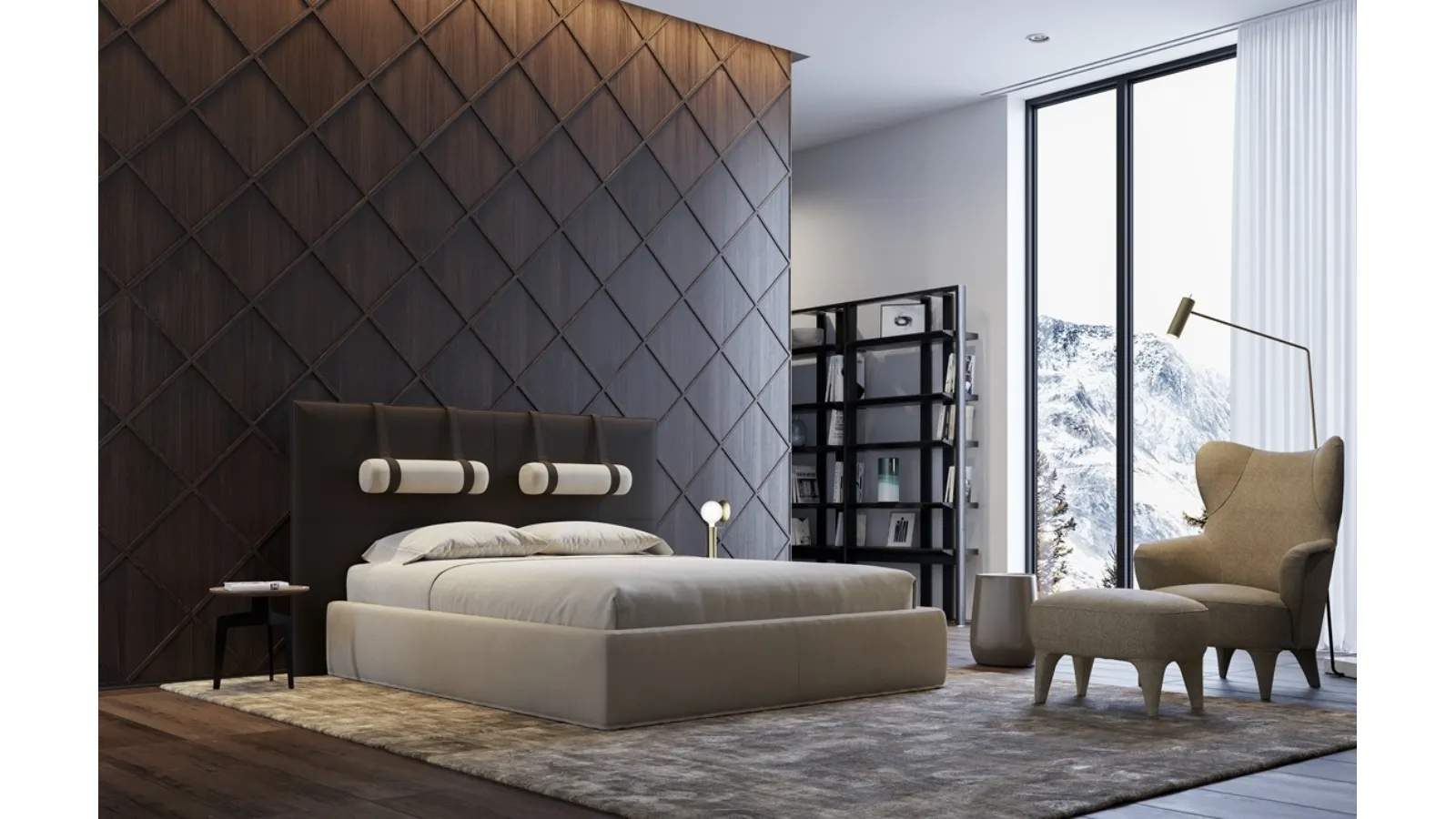 Letto in tessuto Tube di Vibieffe