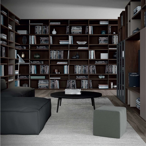 Libreria Mood 07A in legno di Astor Mobili