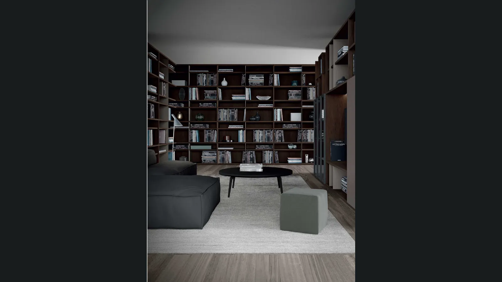 Libreria Mood 07A in legno di Astor Mobili