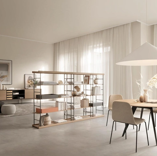 Libreria Bost finitura Natural Oak di Treku