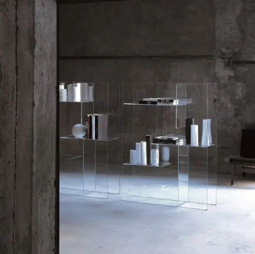 Libreria divisoria Transfix di Glas Italia