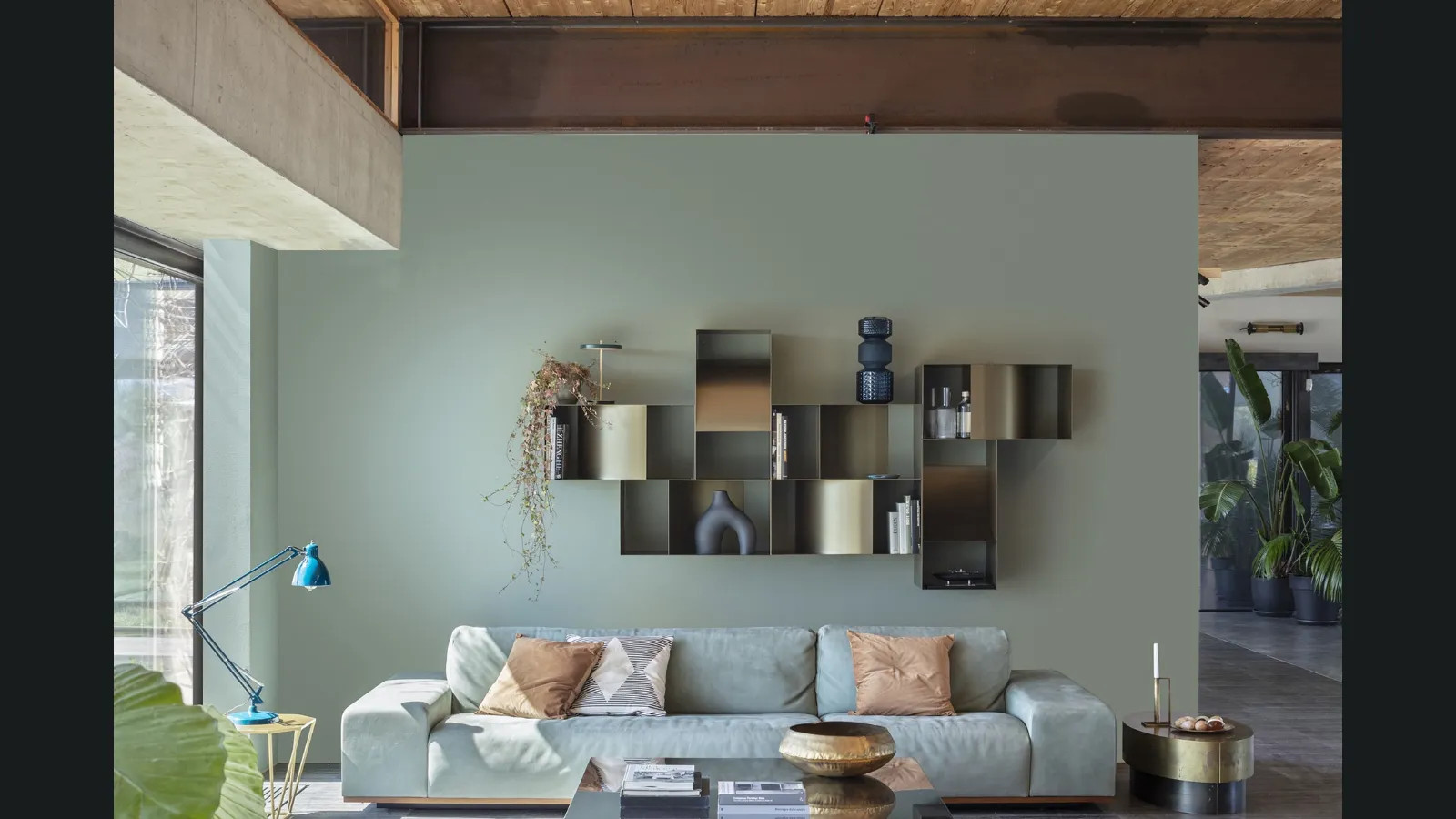 Libreria sospesa Judd Wall di Mogg