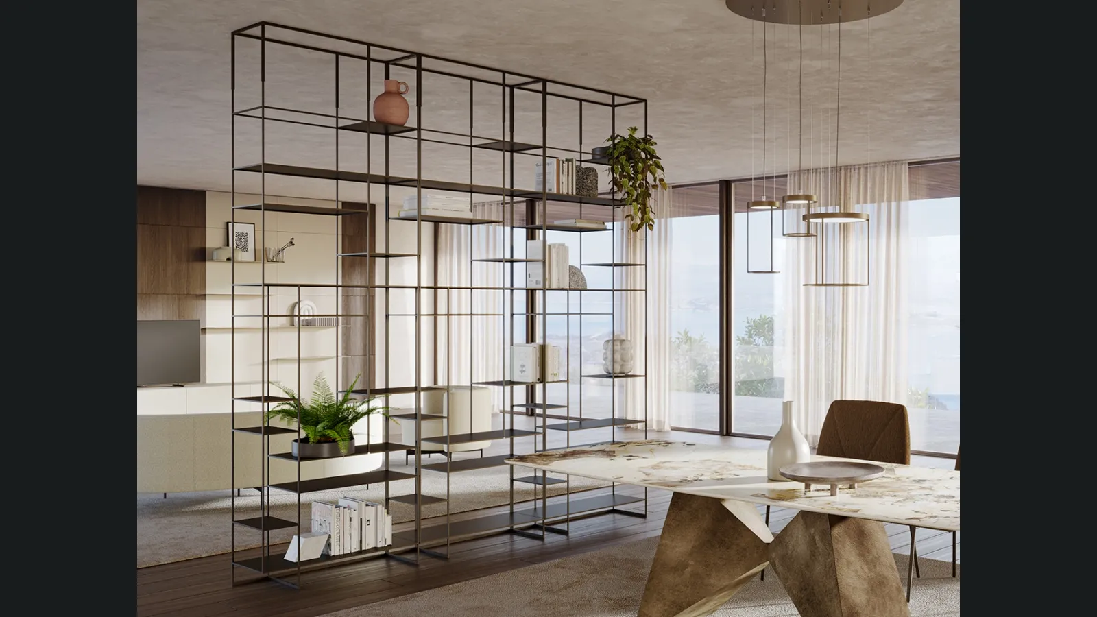 Libreria divisoria Levia Divider di Ronda Design