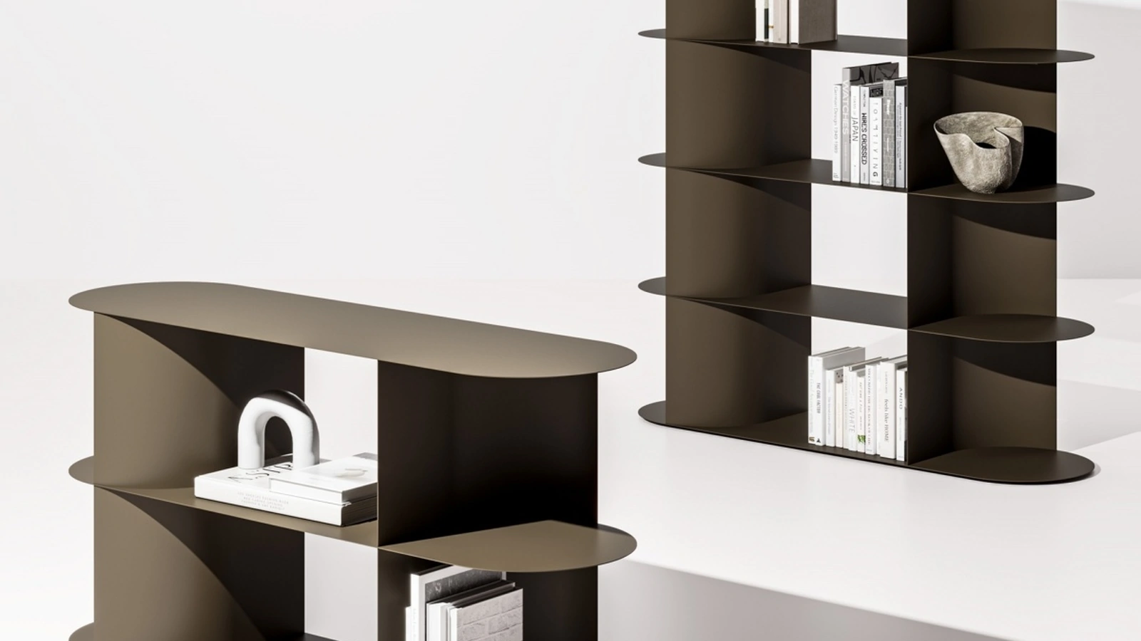 Libreria divisoria Zephir di Ronda Design