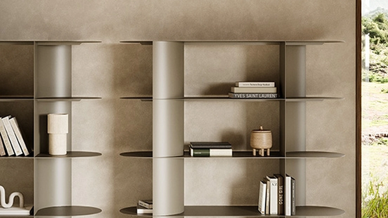 Libreria divisoria Zephir di Ronda Design