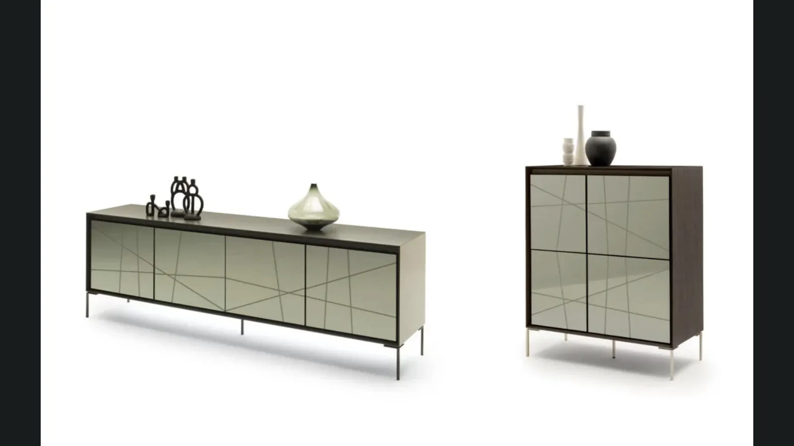 Madia Neck con ante a specchio di Presotto