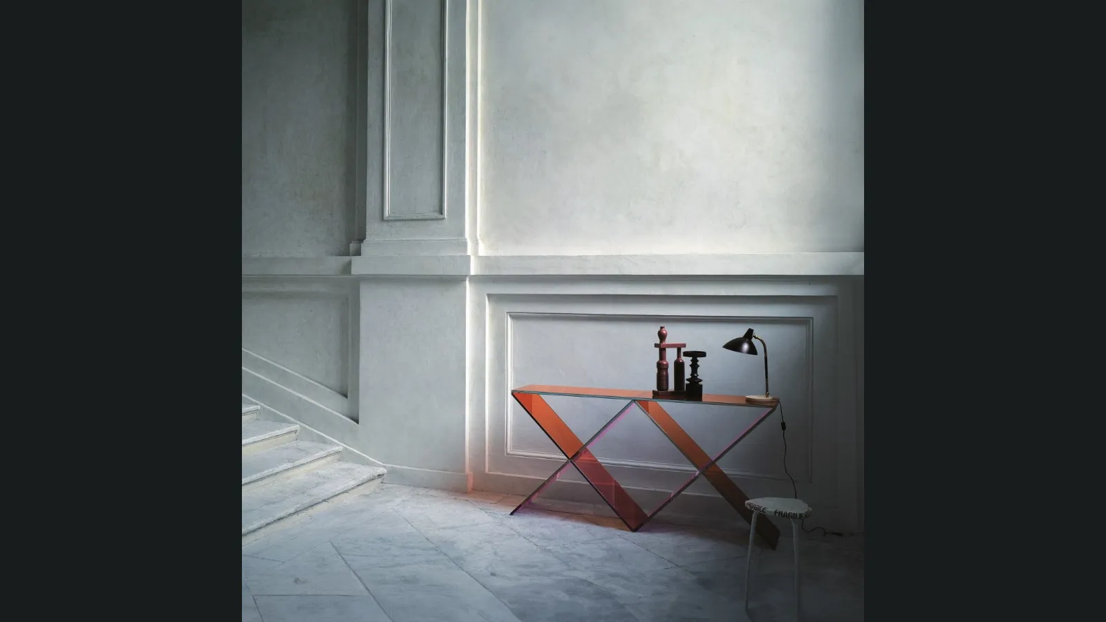 Mobile ingresso XX in cristallo di Glas Italia