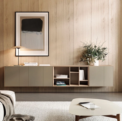 Mobile sospeso Lauki in laccato Tobacco di Treku