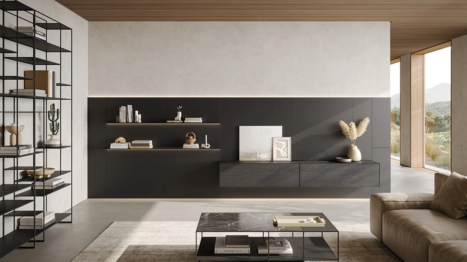 Parete Attrezzata Caddy Living di Ronda Design