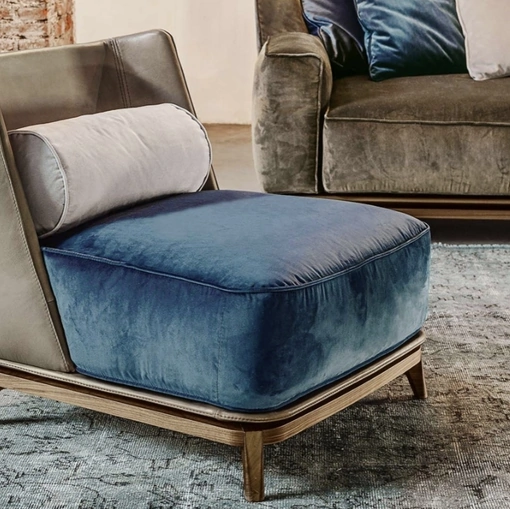 Poltrona Opera in pelle di Vibieffe