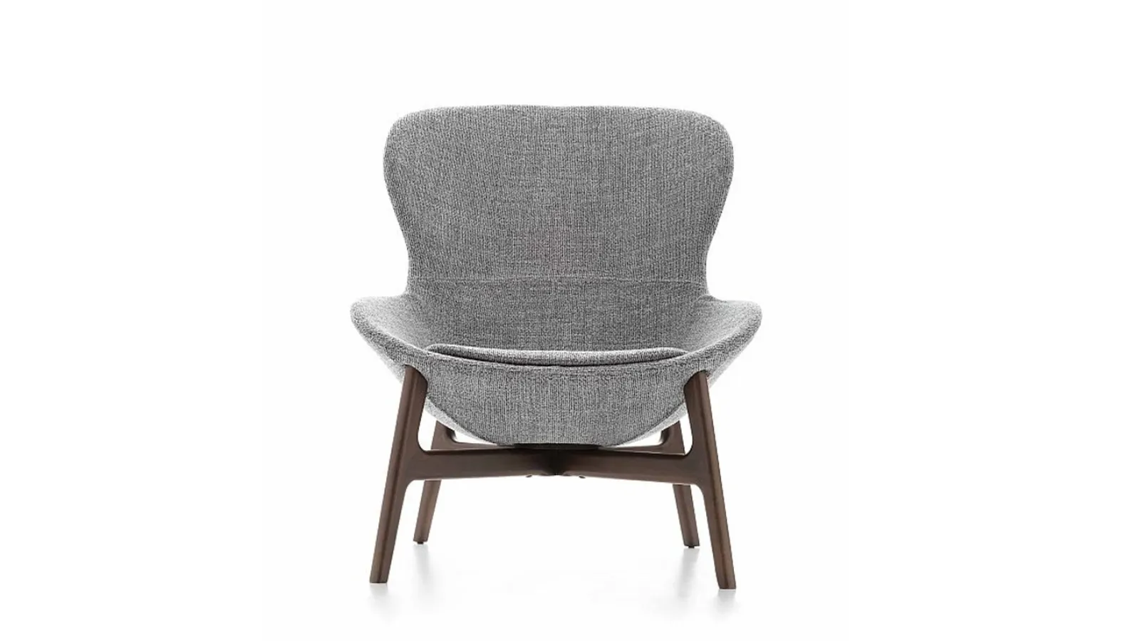 Poltrona dalle forme avvolgenti Round in tessuto di Ditre Italia