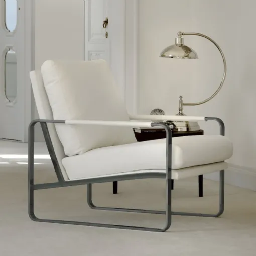 Poltrona in tessuto imbottito Clarissa di Bontempi