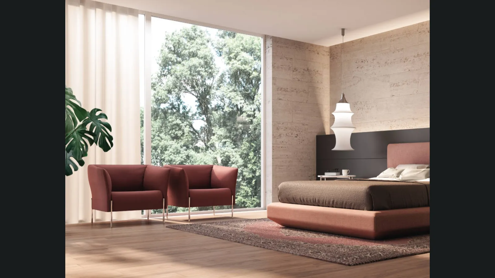 Poltroncina in tessuto con piedini in metallo Dolly di Estel