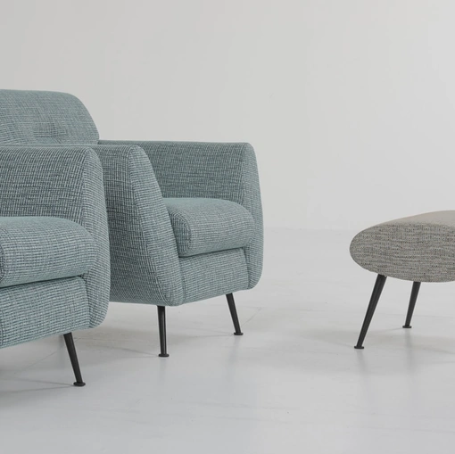 Poltroncina Olive in tessuto imbottito di Estel