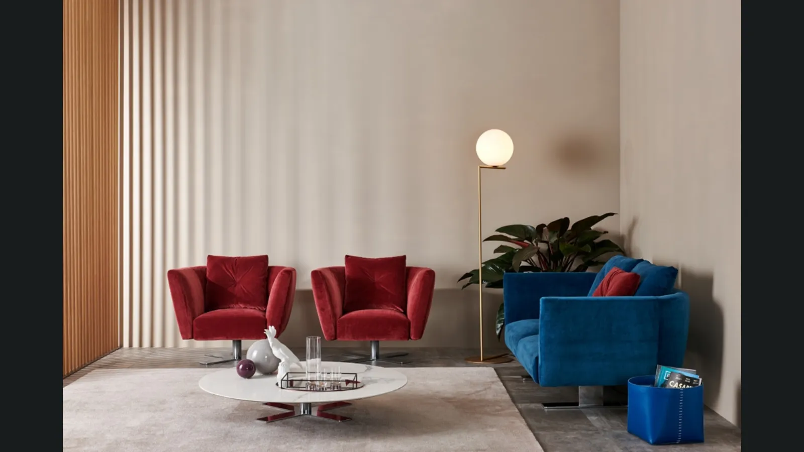 Poltroncina in tessuto Saint Barth di Estel