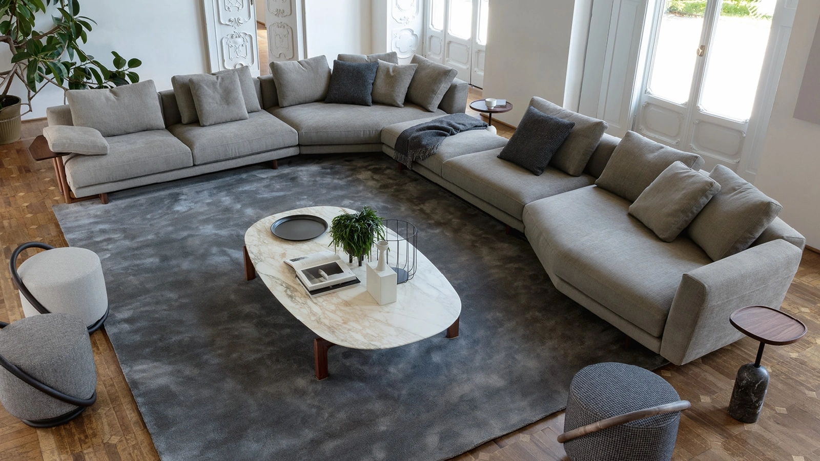 Salotto angolare Abacus di Porada