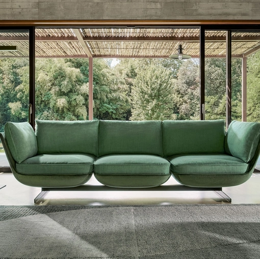 Divano lineare di design Biggie di Twils Lounge