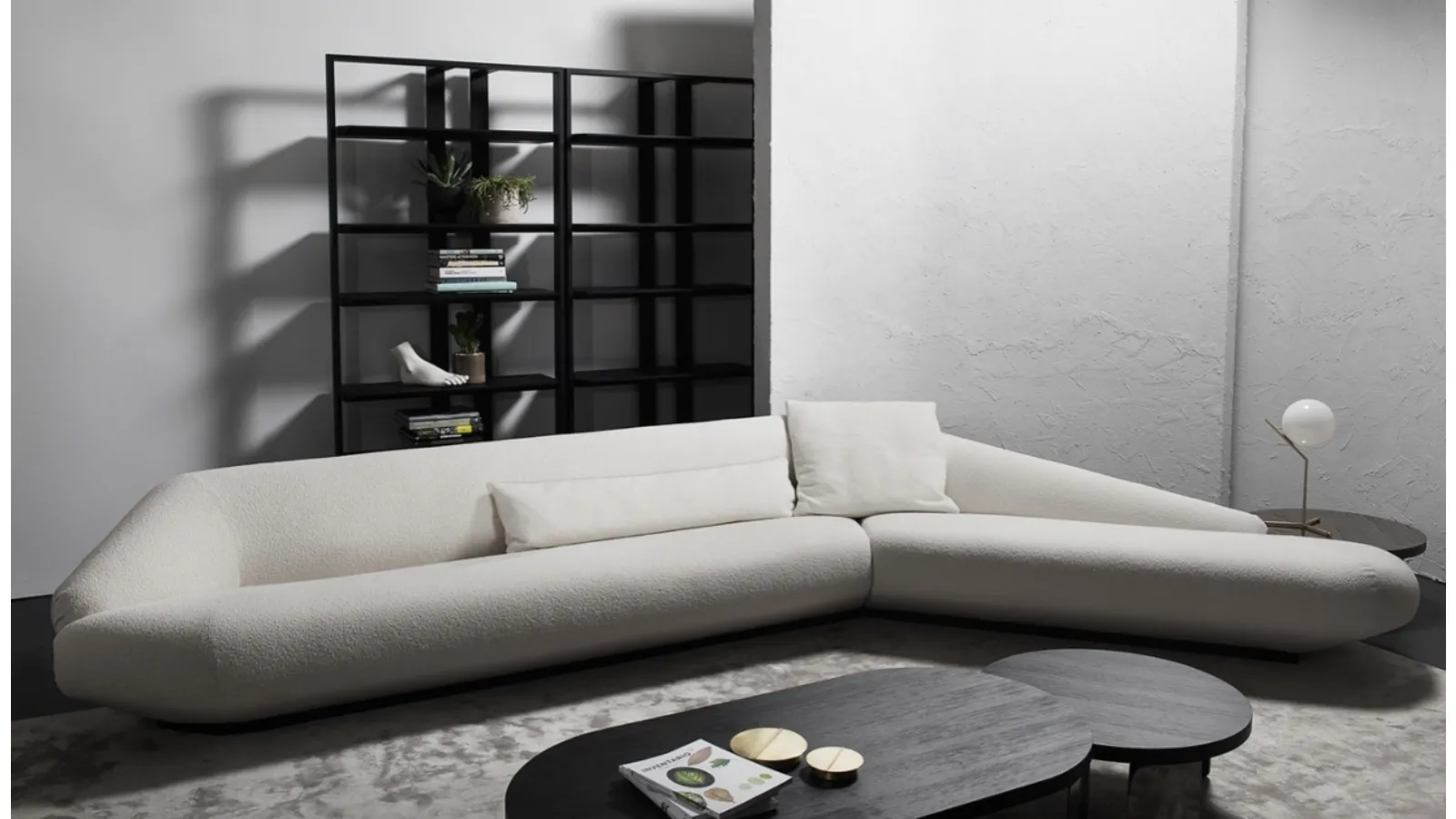 Divano angolare di design Bolid di Vibieffe