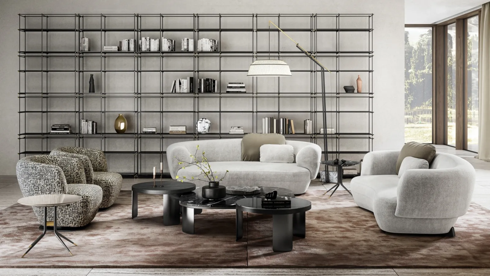 Divano lineare Confident di Vibieffe