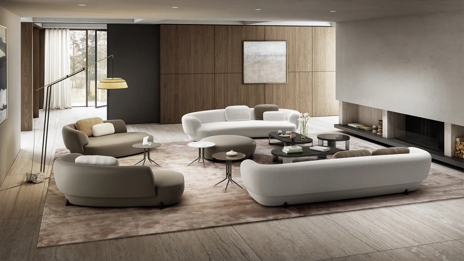 Divano lineare Confident di Vibieffe