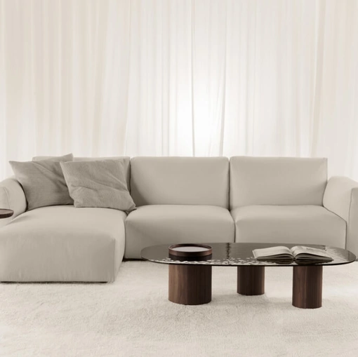 Divano con penisola Eva di Vibieffe