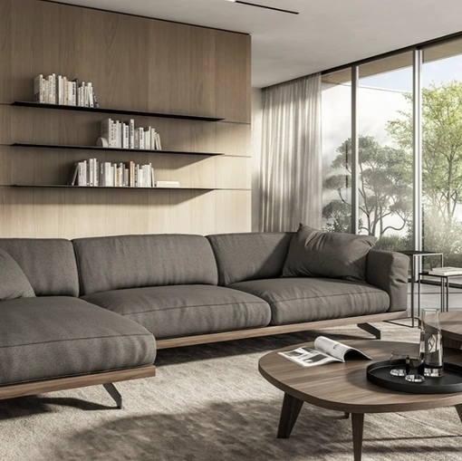 Divano con penisola Fancy di Vibieffe