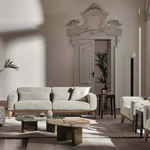 Divano lineare Fellow di Porada