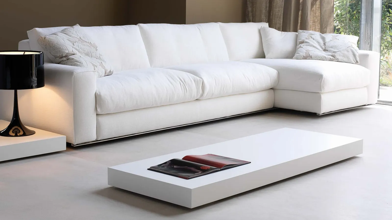 Divano con penisola Fly di Vibieffe