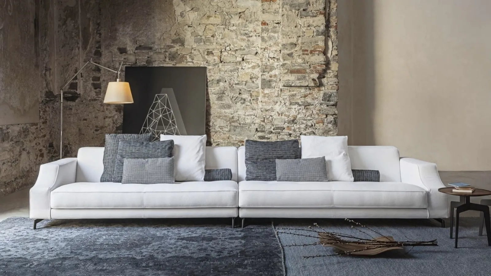 Divano lineare Identity di Vibieffe