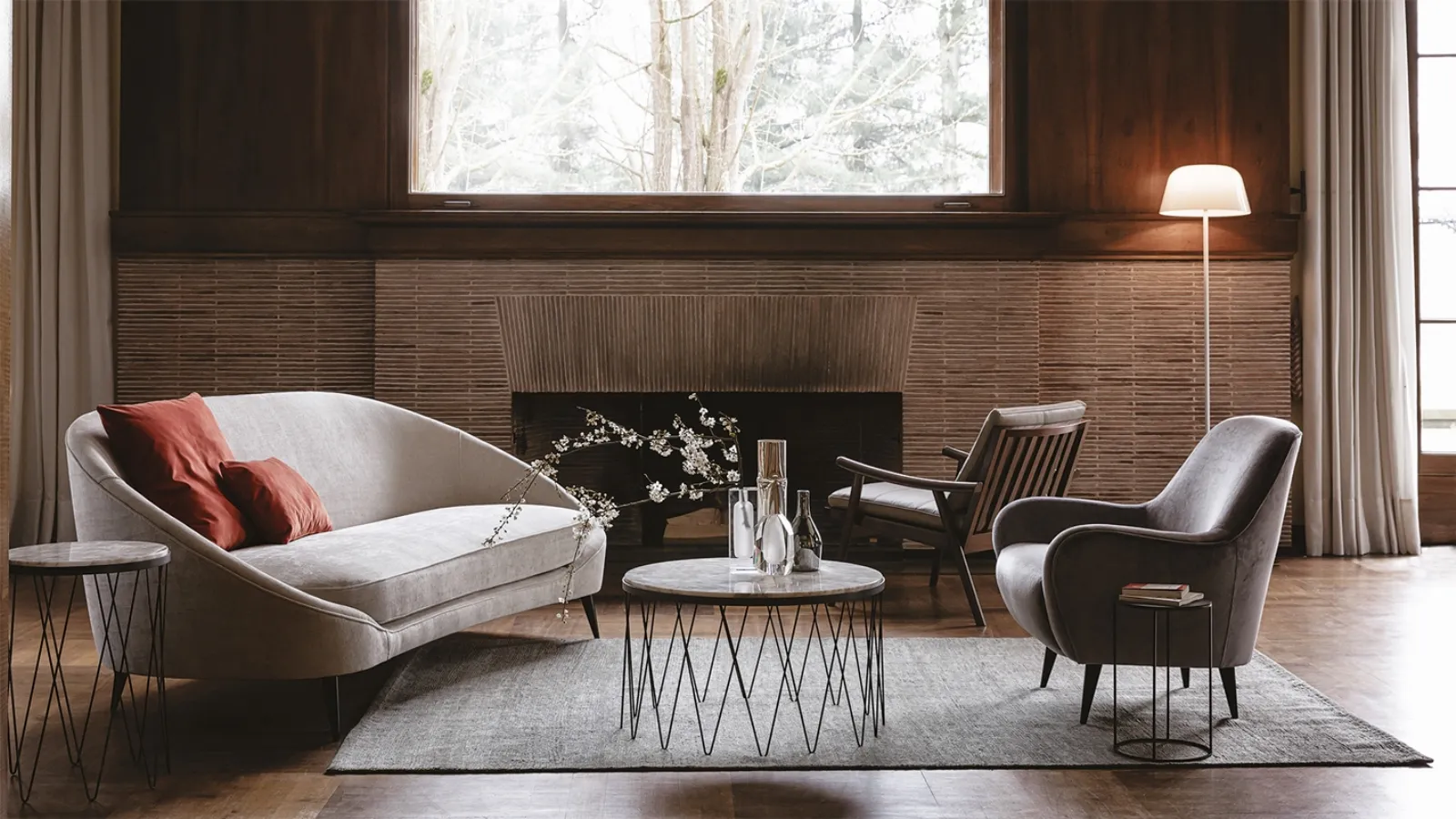 Divano lineare Nido di Vibieffe