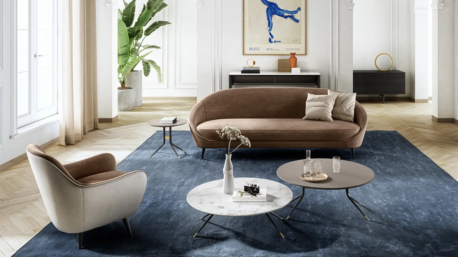 Divano lineare Nido di Vibieffe