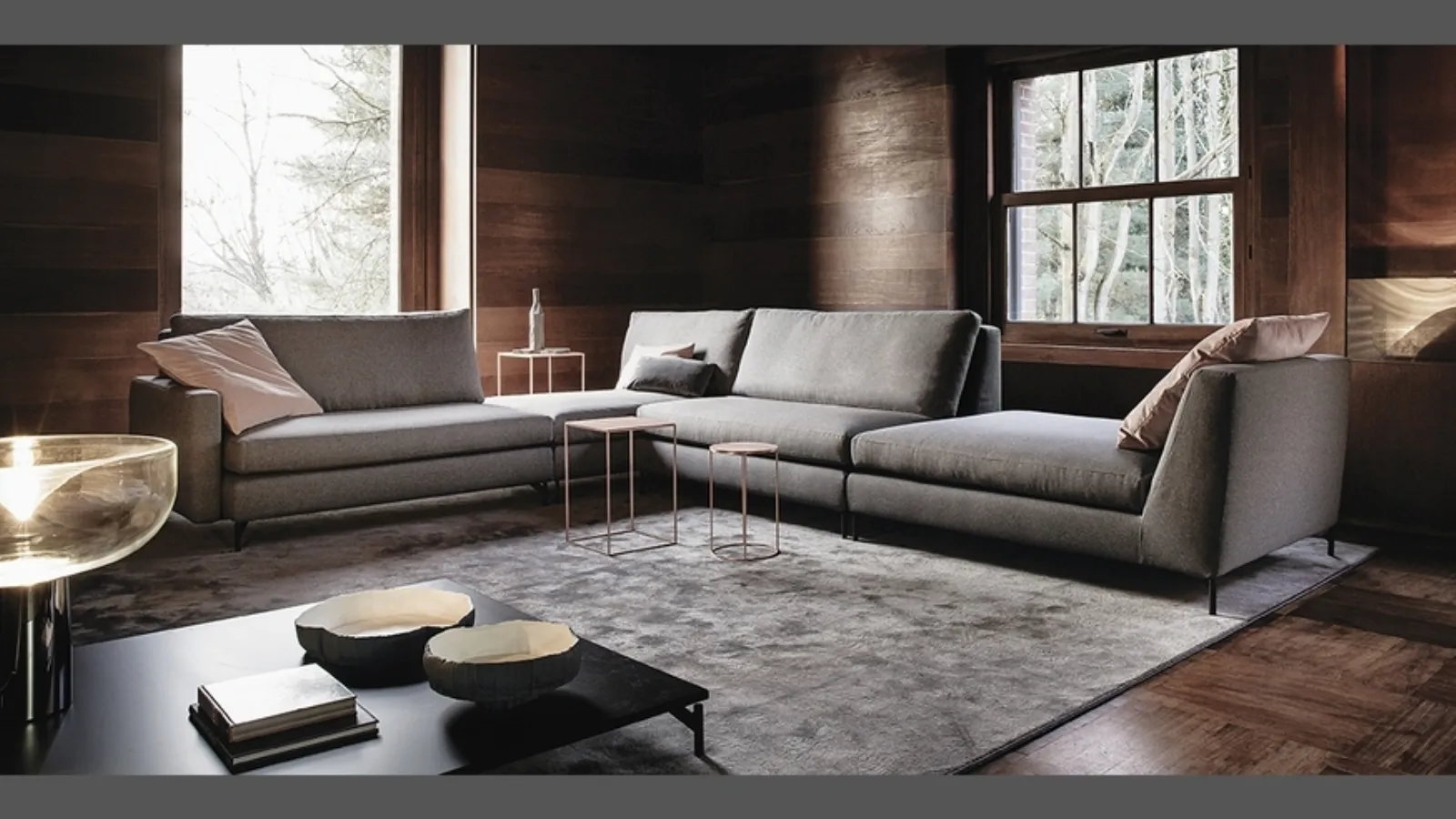 Divano ad angolo Nordic di Vibieffe