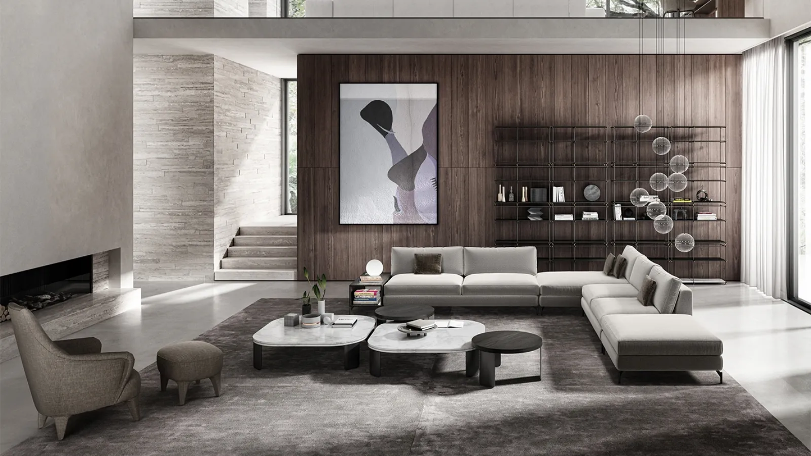 Divano angolare Nordic di Vibieffe