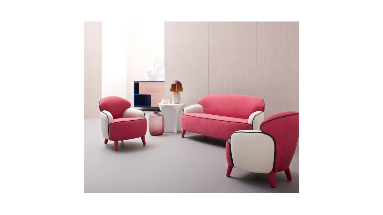 Salotto in tessuto imbottito Polpetta di Estel