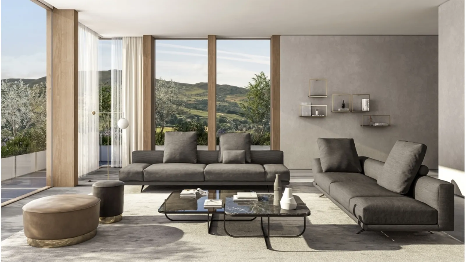 Divano lineare Re Set di Vibieffe