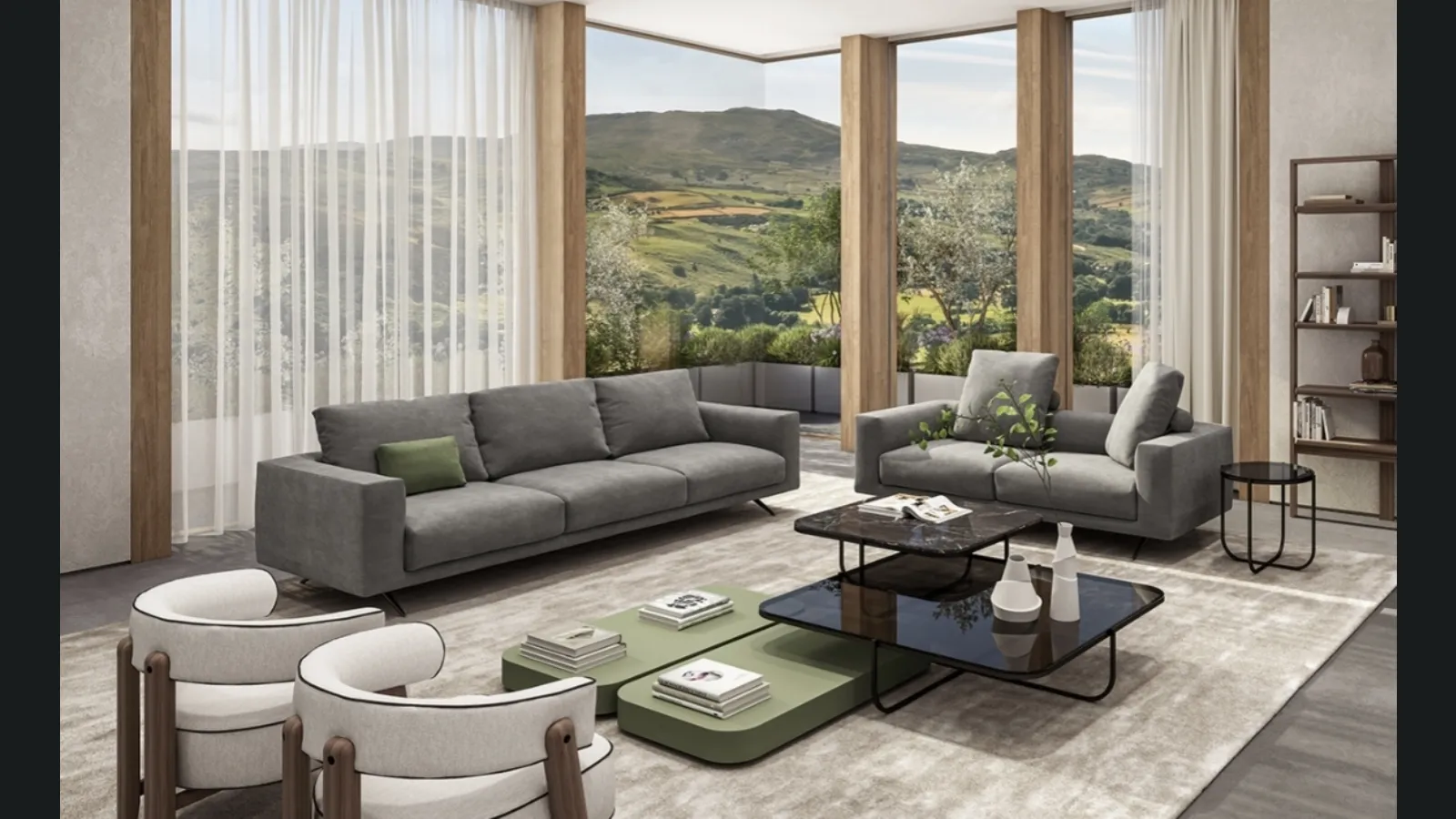 Divano lineare Re Set di Vibieffe