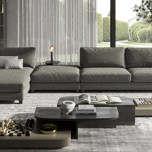 Divano con penisola Senza Tempo di Vibieffe